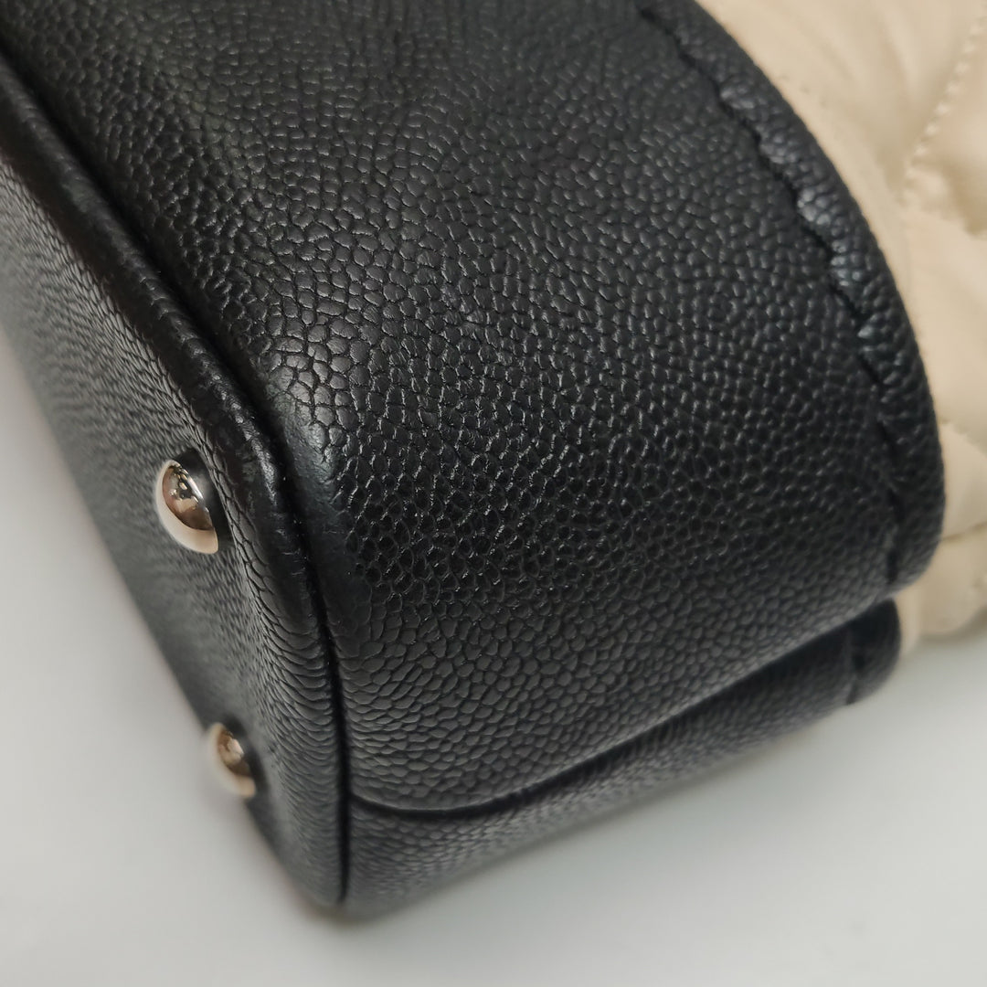 Chanel Coco Shopping Tote Bag Beige Black