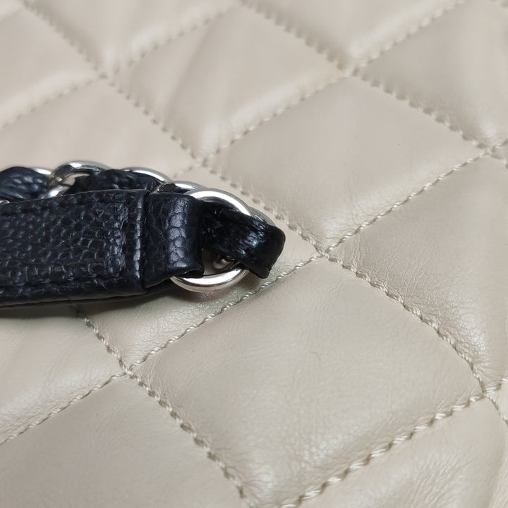 Chanel Coco Shopping Tote Bag Beige Black