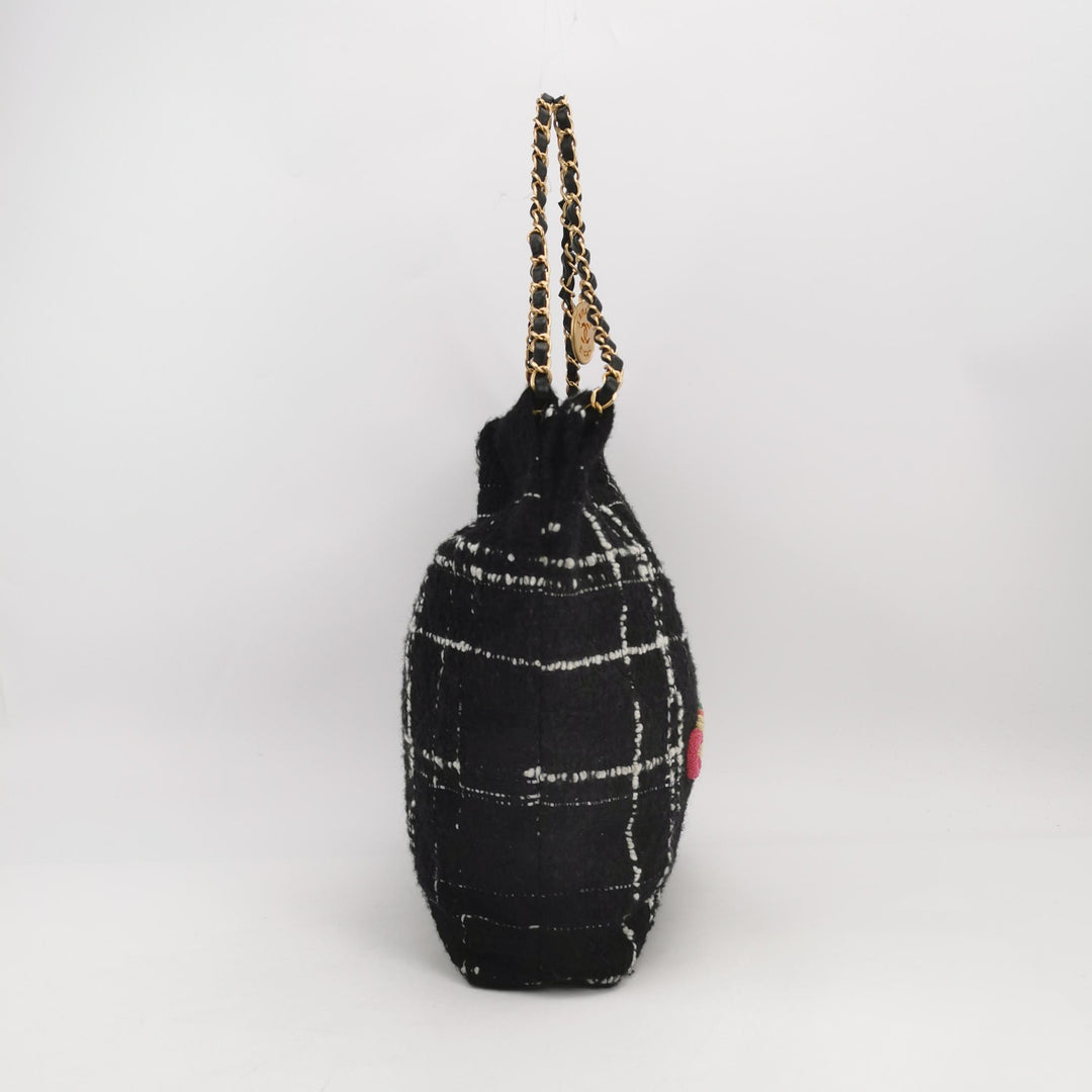 Chanel 22 Tweed Hobo Bag