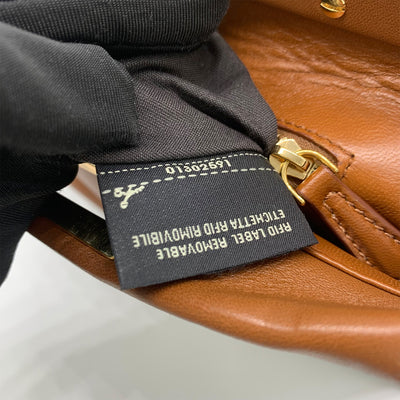Fendi Peekaboo Mini Crossbody Bag In Brown