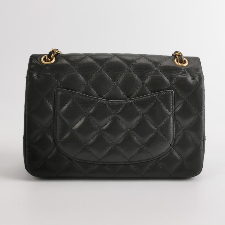 Chanel Mini Rock The Corner Flap Bag in Black