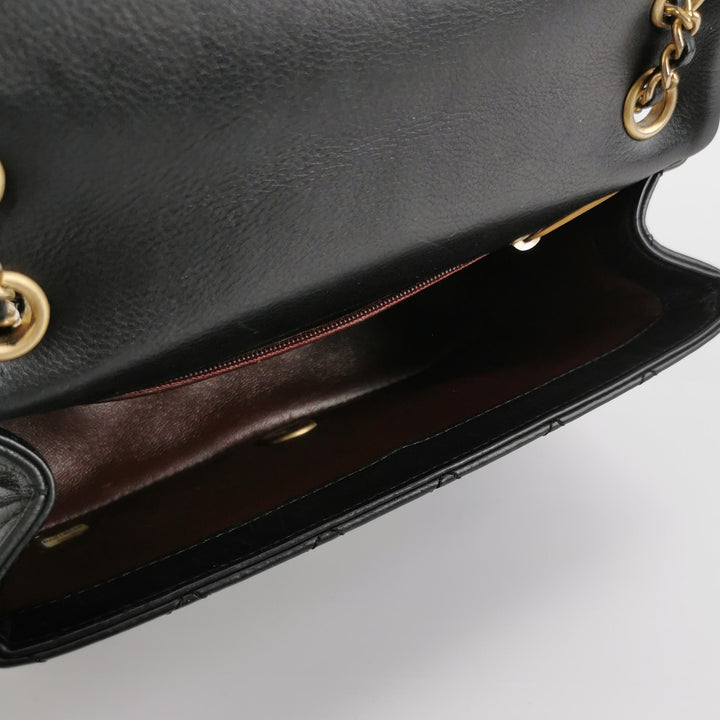 Chanel Mini Rock The Corner Flap Bag in Black