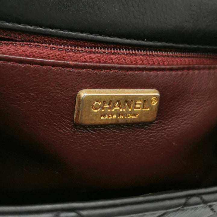 Chanel Mini Rock The Corner Flap Bag in Black