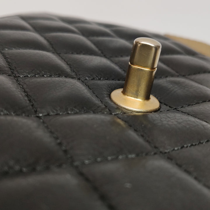Chanel Mini Rock The Corner Flap Bag in Black