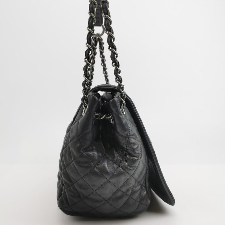 Chanel Istanbul Accordion Flap Bag In Black Leather