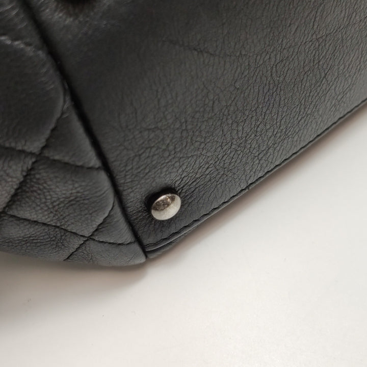 Chanel Istanbul Accordion Flap Bag In Black Leather
