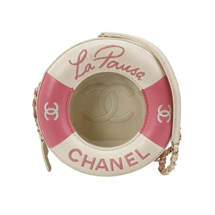 Chanel Round La Pausa Shoulder Bag CC Logo