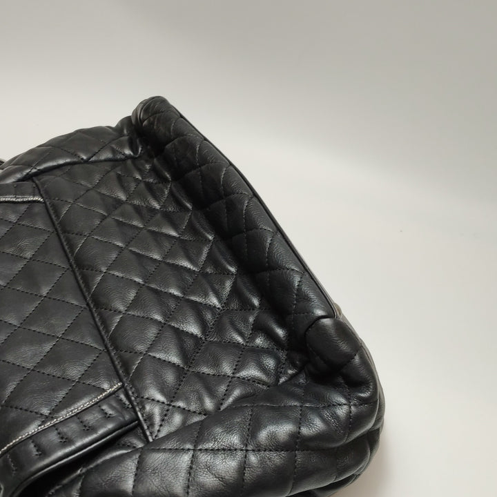 Chanel Istanbul Accordion Flap Bag In Black Leather