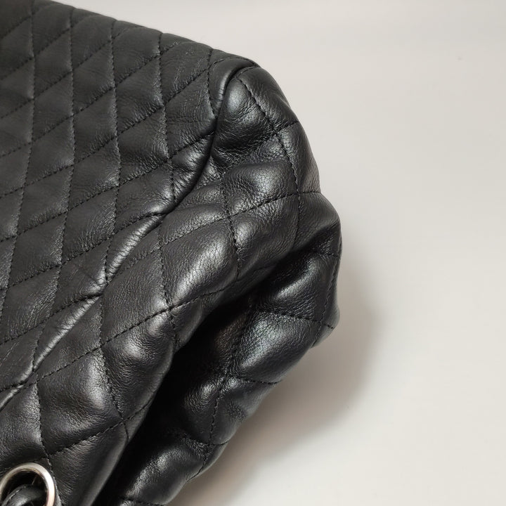 Chanel Istanbul Accordion Flap Bag In Black Leather