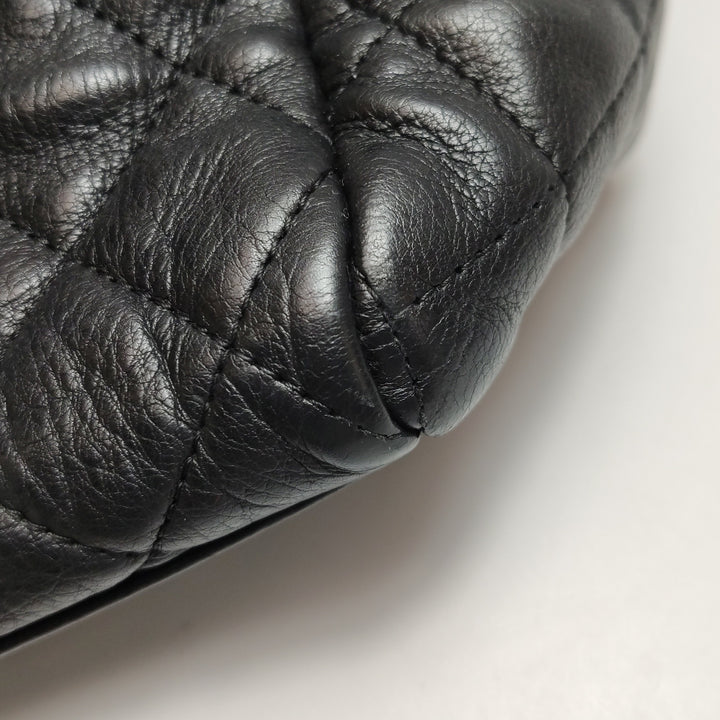 Chanel Istanbul Accordion Flap Bag In Black Leather