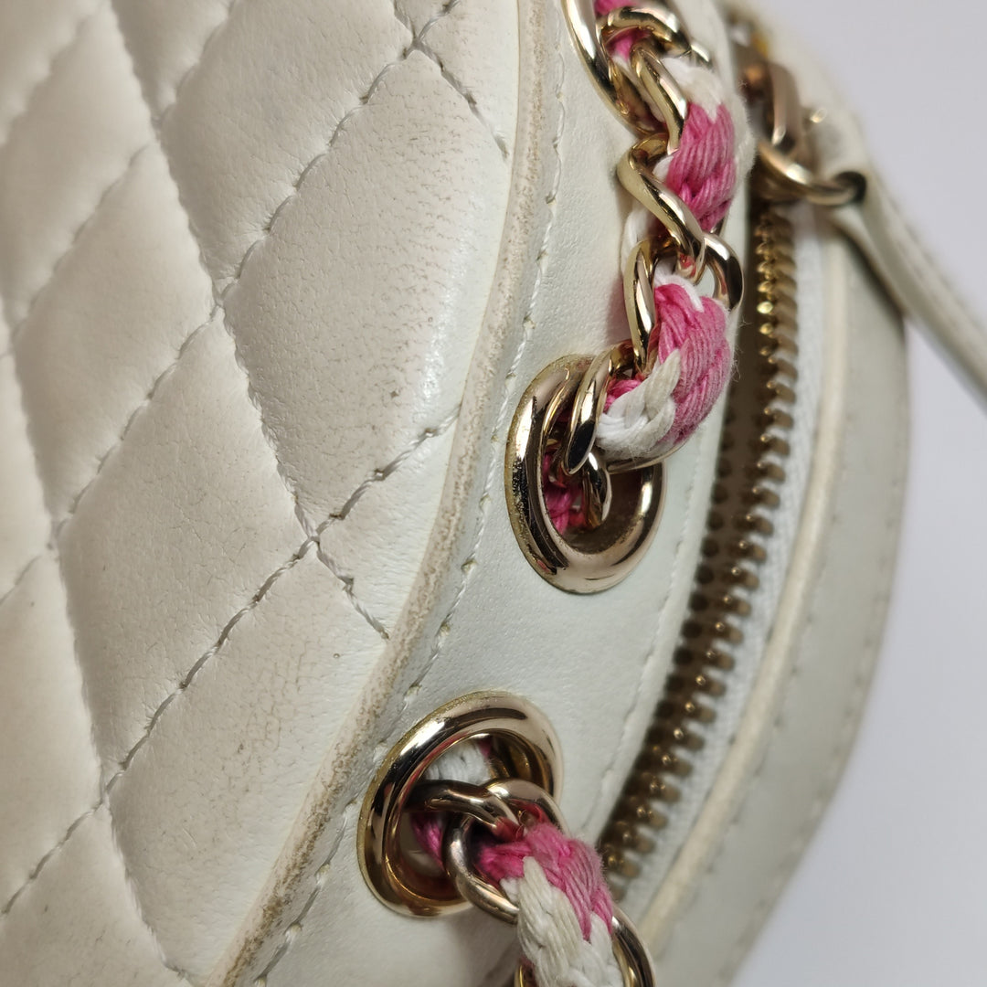 Chanel Round La Pausa Shoulder Bag CC Logo