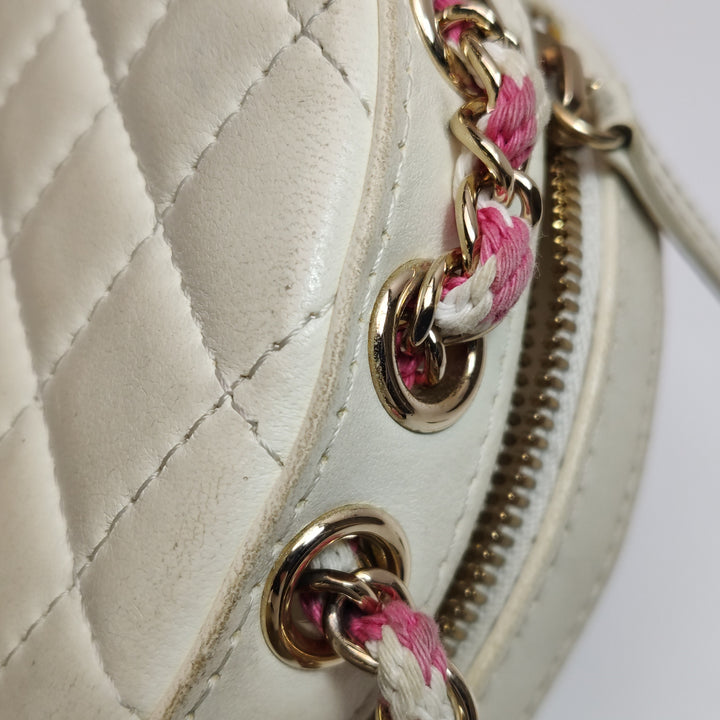 Chanel Round La Pausa Shoulder Bag CC Logo
