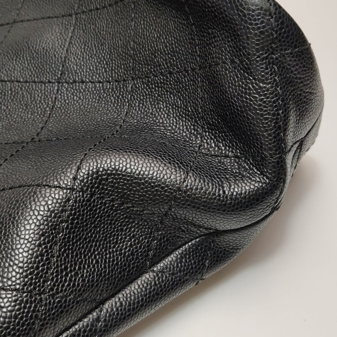 Chanel On The Road Caviar Leather Tote Bag In Black