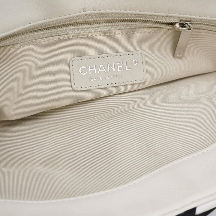 Chanel Saint-Tropez Canebiers Flap Bag in Black White