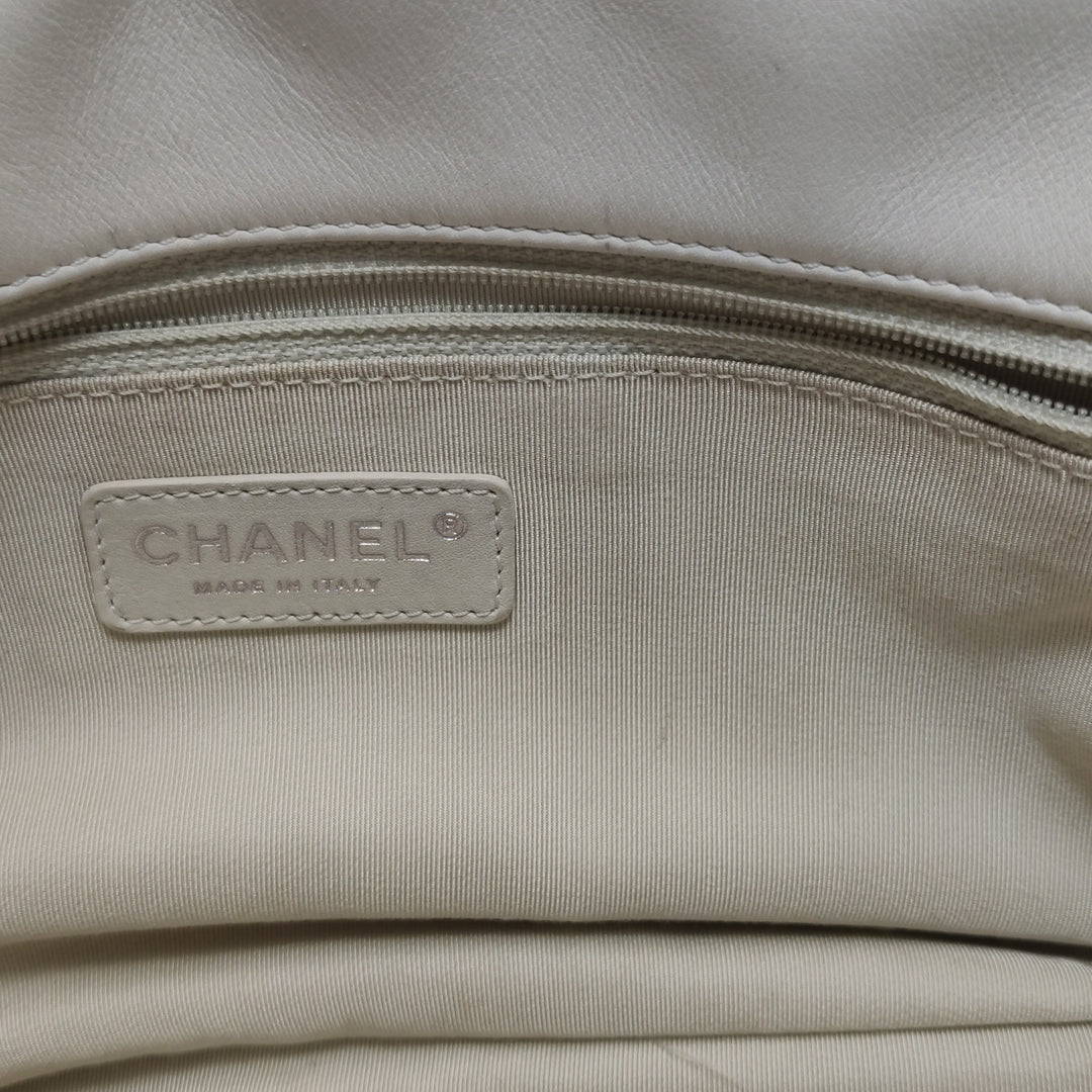 Chanel Saint-Tropez Canebiers Flap Bag in Black White