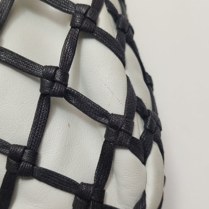 Chanel Saint-Tropez Canebiers Flap Bag in Black White