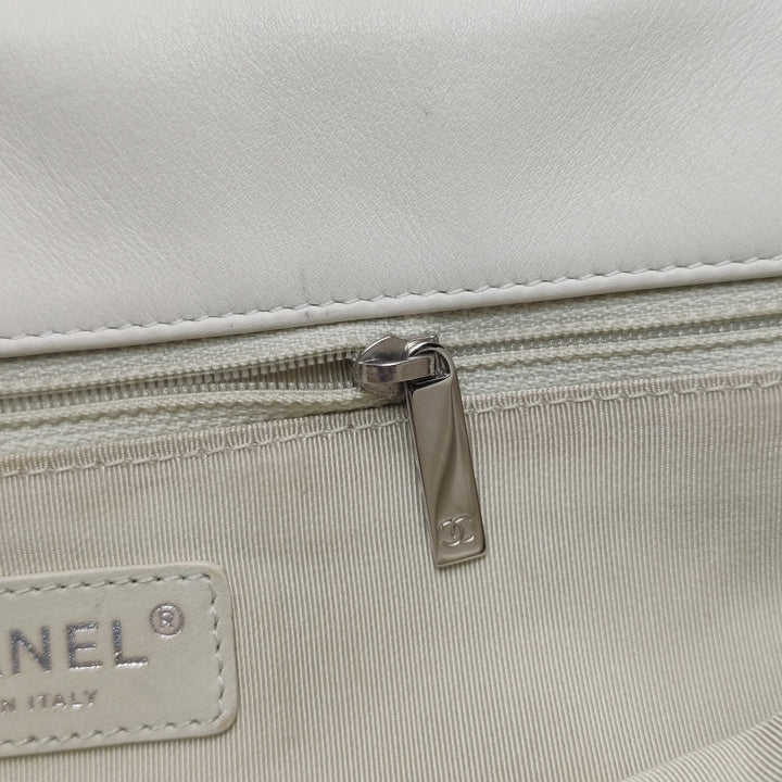 Chanel Saint-Tropez Canebiers Flap Bag in Black White