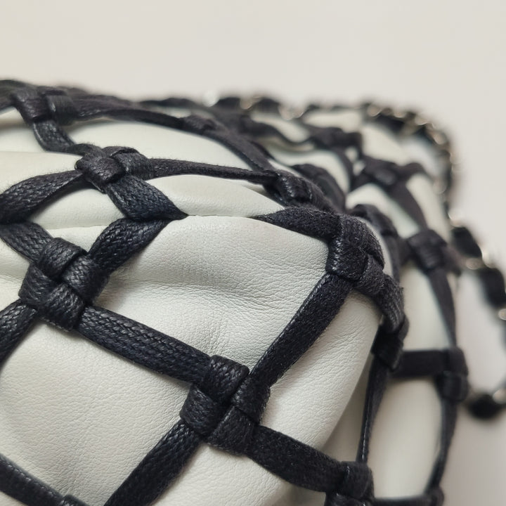 Chanel Saint-Tropez Canebiers Flap Bag in Black White
