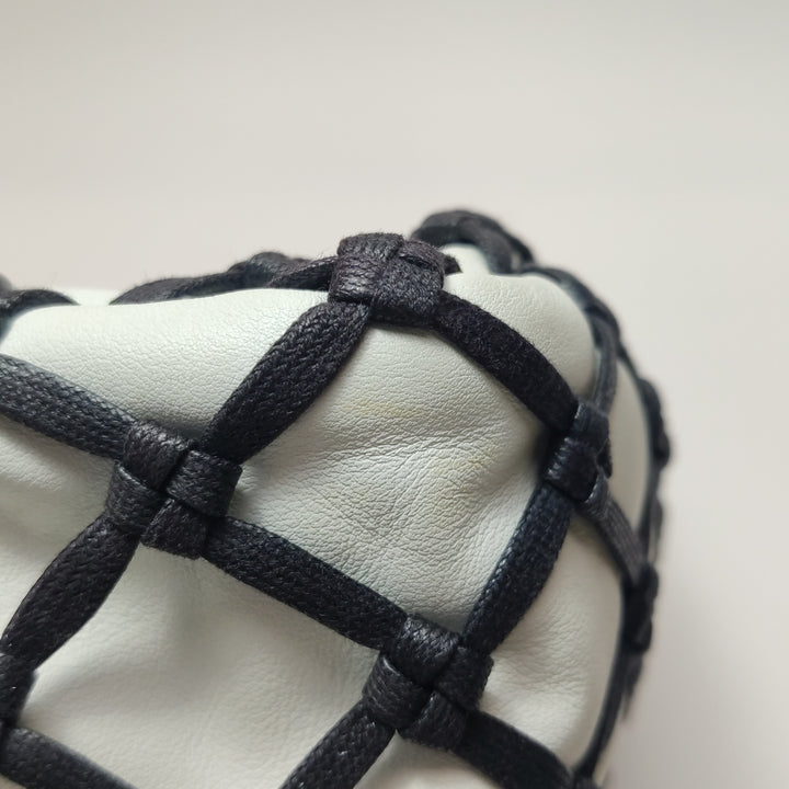 Chanel Saint-Tropez Canebiers Flap Bag in Black White