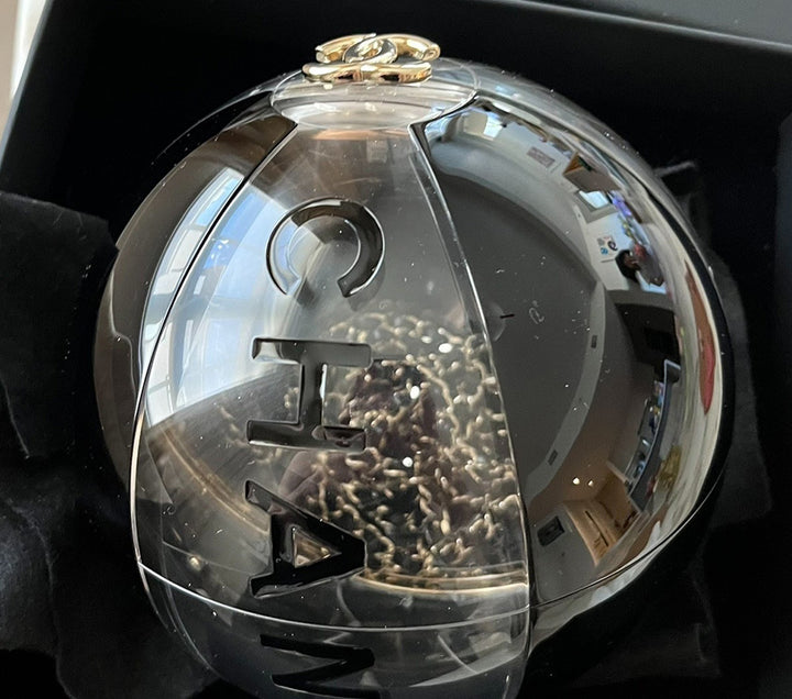 Chanel Coco Beach Ball Minaudiere in Black Gold Hardware