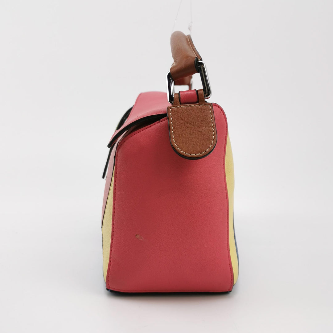 Loewe Small Puzzle Bag in Colour-Block Calfskin Leather