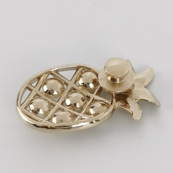 Chanel Faux Pearl Pineapple Brooch