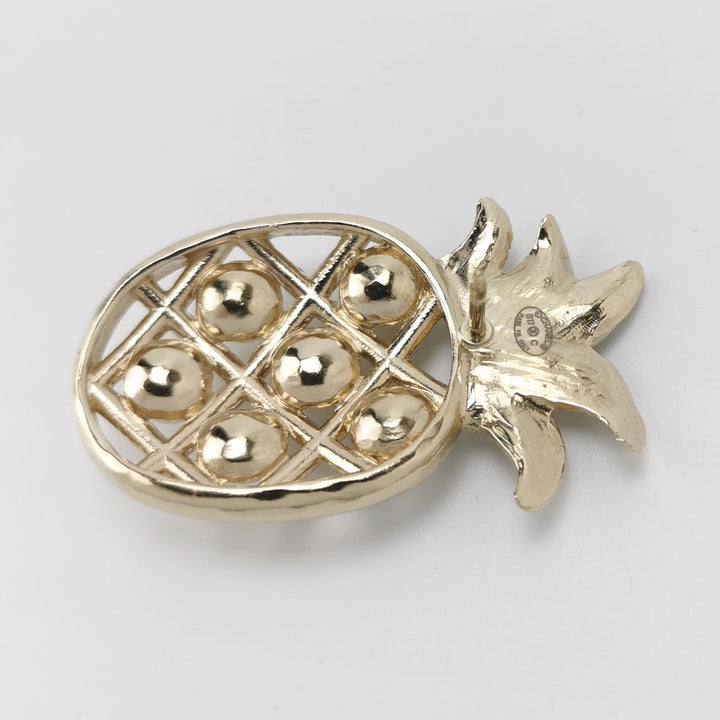 Chanel Faux Pearl Pineapple Brooch