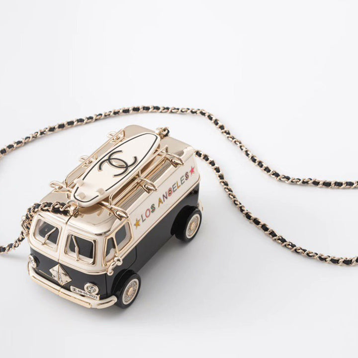 Chanel Mini Van Minaudiere with Gold Hardware