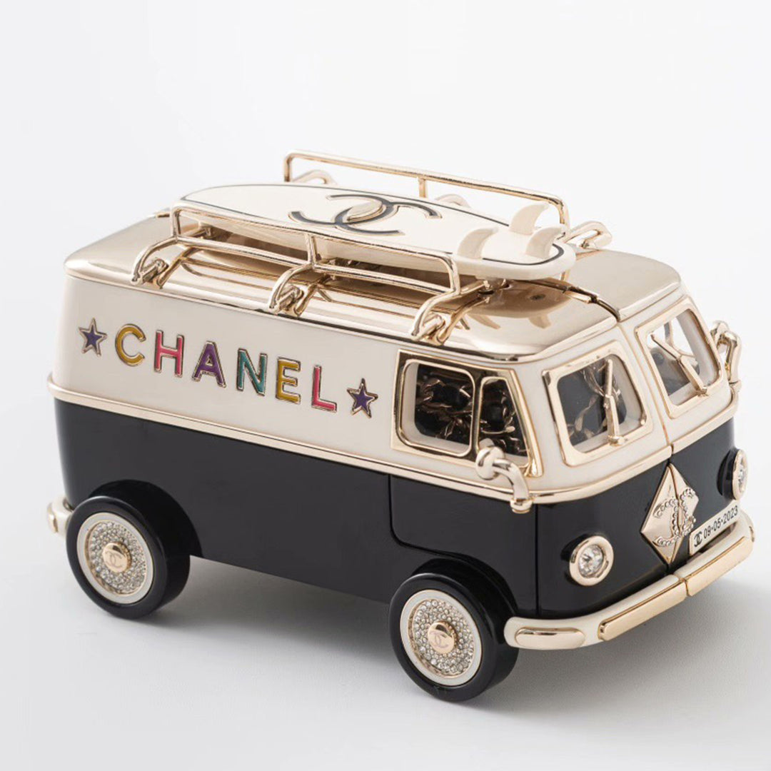 Chanel Mini Van Minaudiere with Gold Hardware