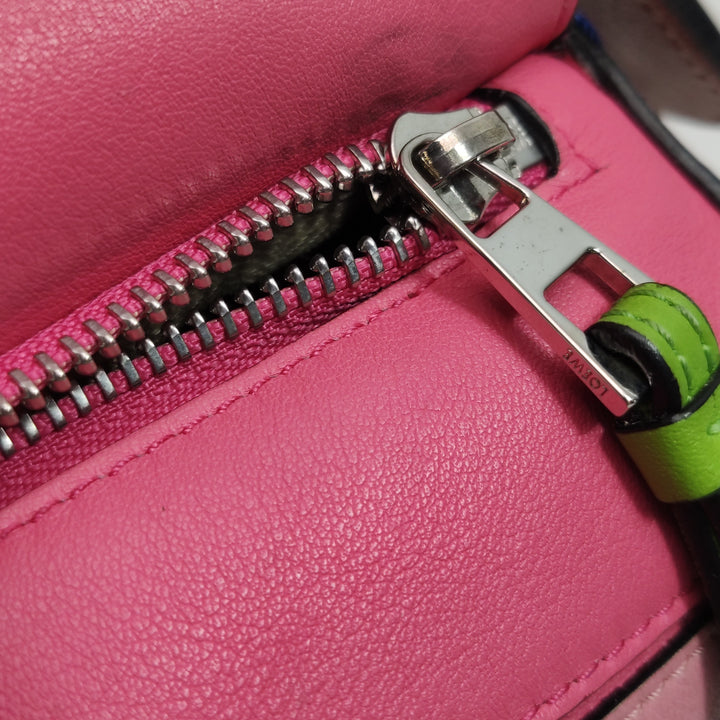 Loewe Small Puzzle Bag in Colour-Block Calfskin Leather