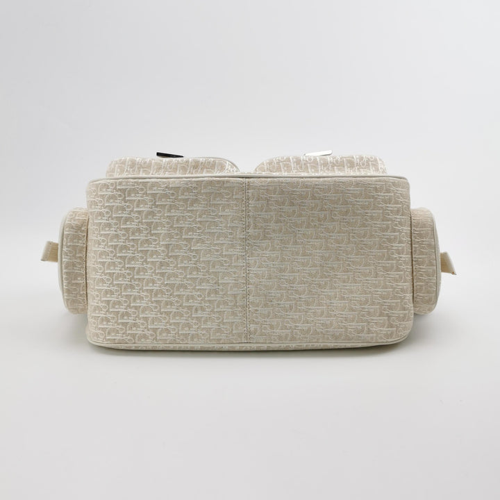 Dior Diorissimo Street Chic Shoulder Bag in White Beige