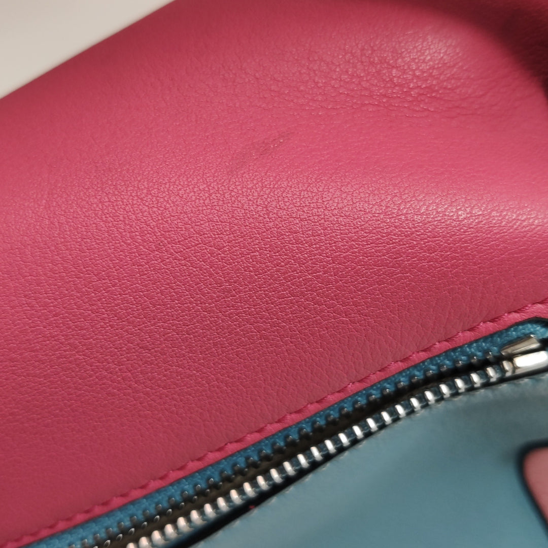Loewe Small Puzzle Bag in Colour-Block Calfskin Leather