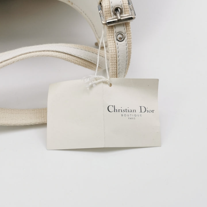 Dior Diorissimo Street Chic Shoulder Bag in White Beige