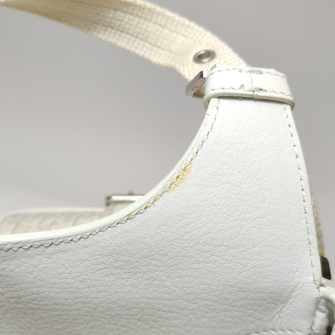 Dior Diorissimo Street Chic Shoulder Bag in White Beige