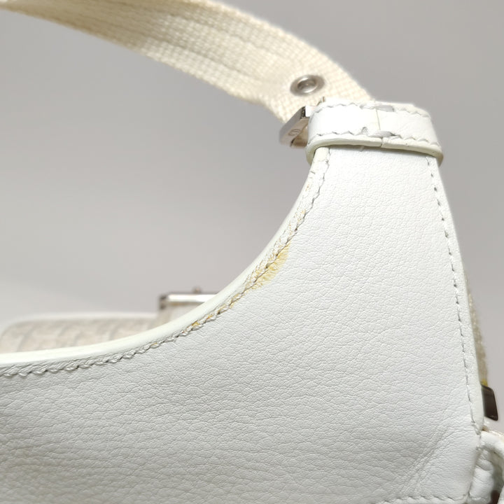 Dior Diorissimo Street Chic Shoulder Bag in White Beige