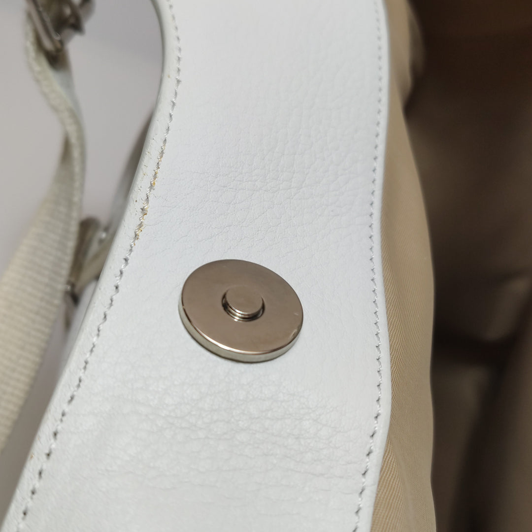 Dior Diorissimo Street Chic Shoulder Bag in White Beige