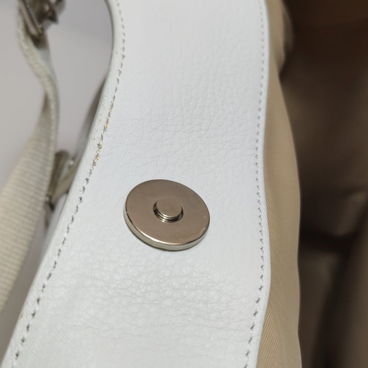 Dior Diorissimo Street Chic Shoulder Bag in White Beige