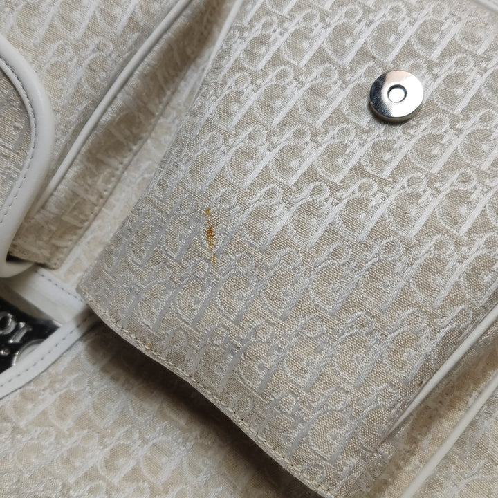 Dior Diorissimo Street Chic Shoulder Bag in White Beige