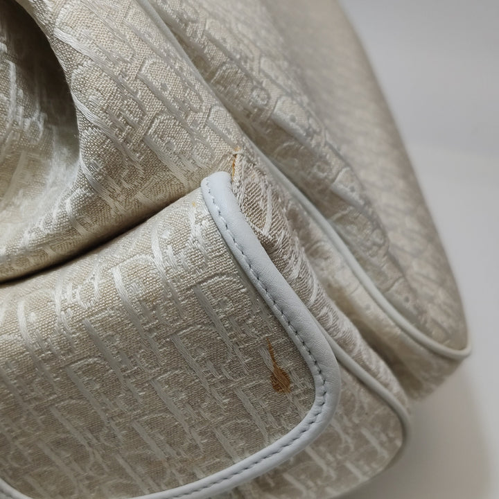 Dior Diorissimo Street Chic Shoulder Bag in White Beige