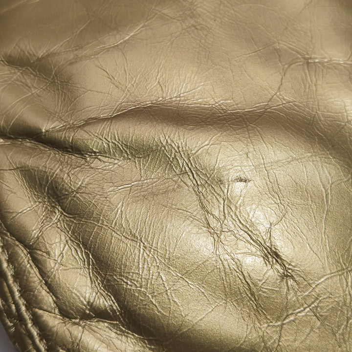 Chanel Ca D’Oro Tote Large Embroidered Calfskin Gold Gold Hardware Bag