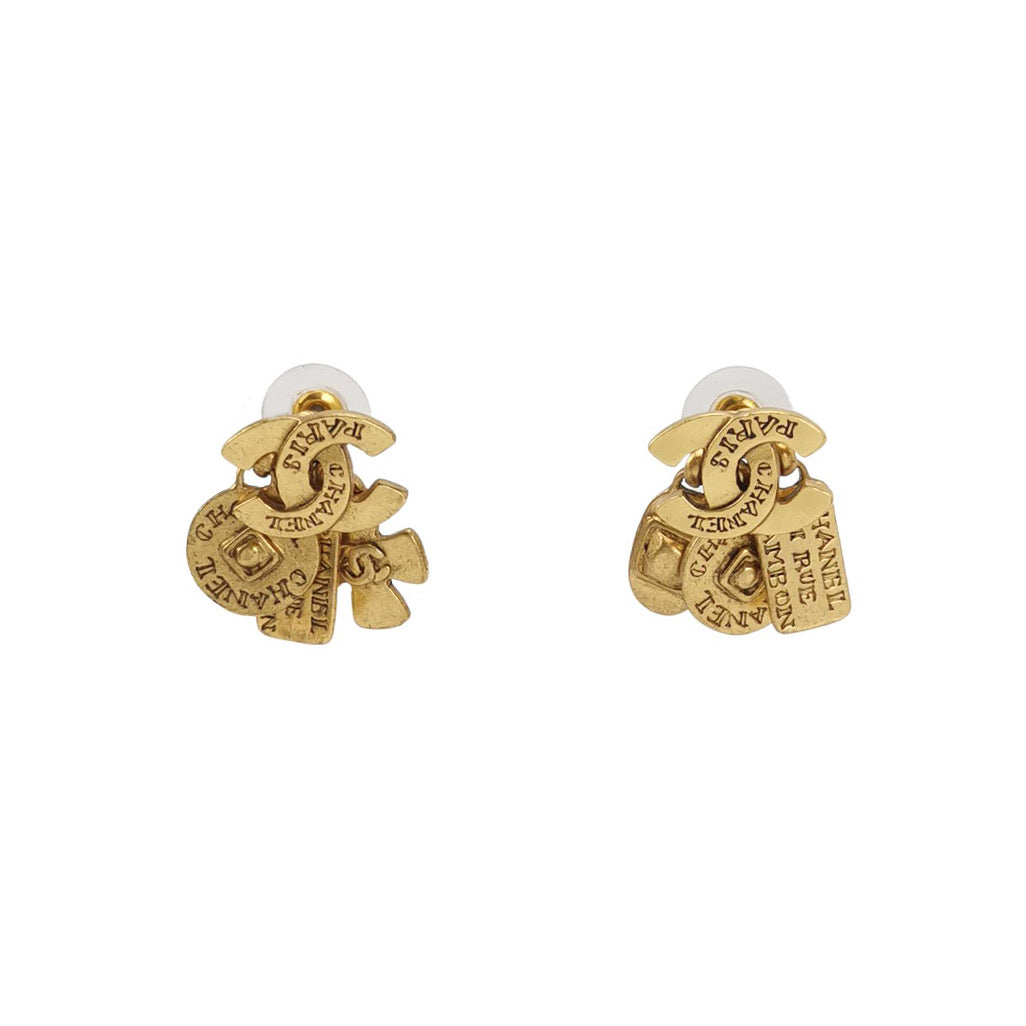Chanel Vintage CC Logo Studs