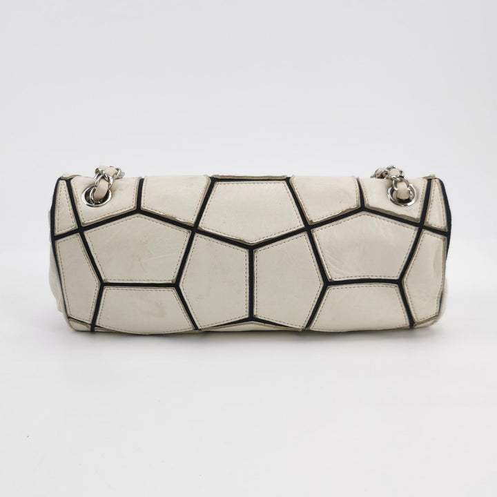 Chanel E/W Scales Black White Flap Bag