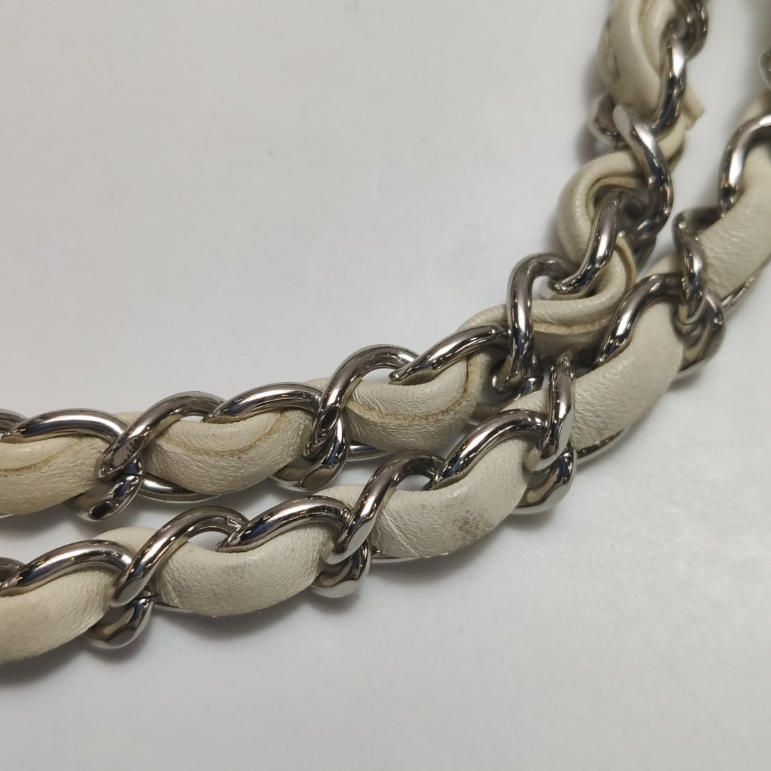 Chanel E/W Scales Black White Flap Bag