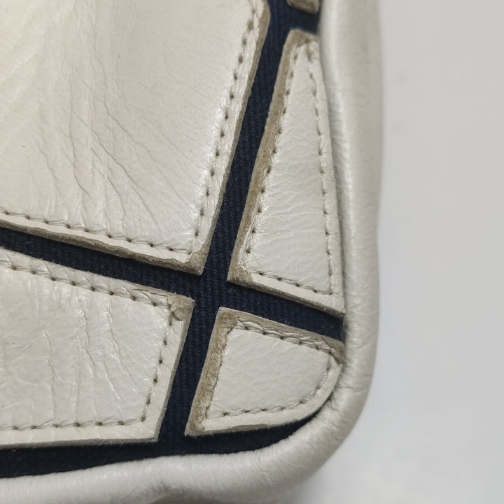 Chanel E/W Scales Black White Flap Bag