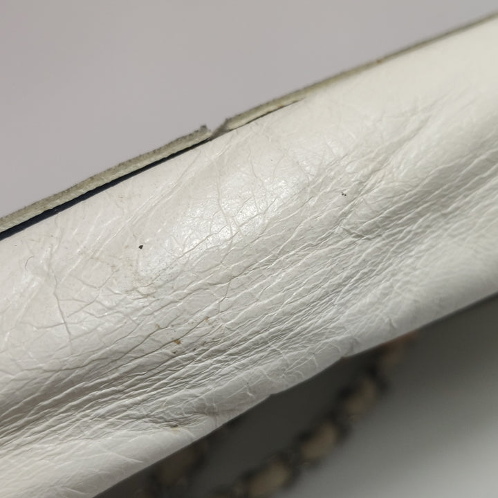 Chanel E/W Scales Black White Flap Bag