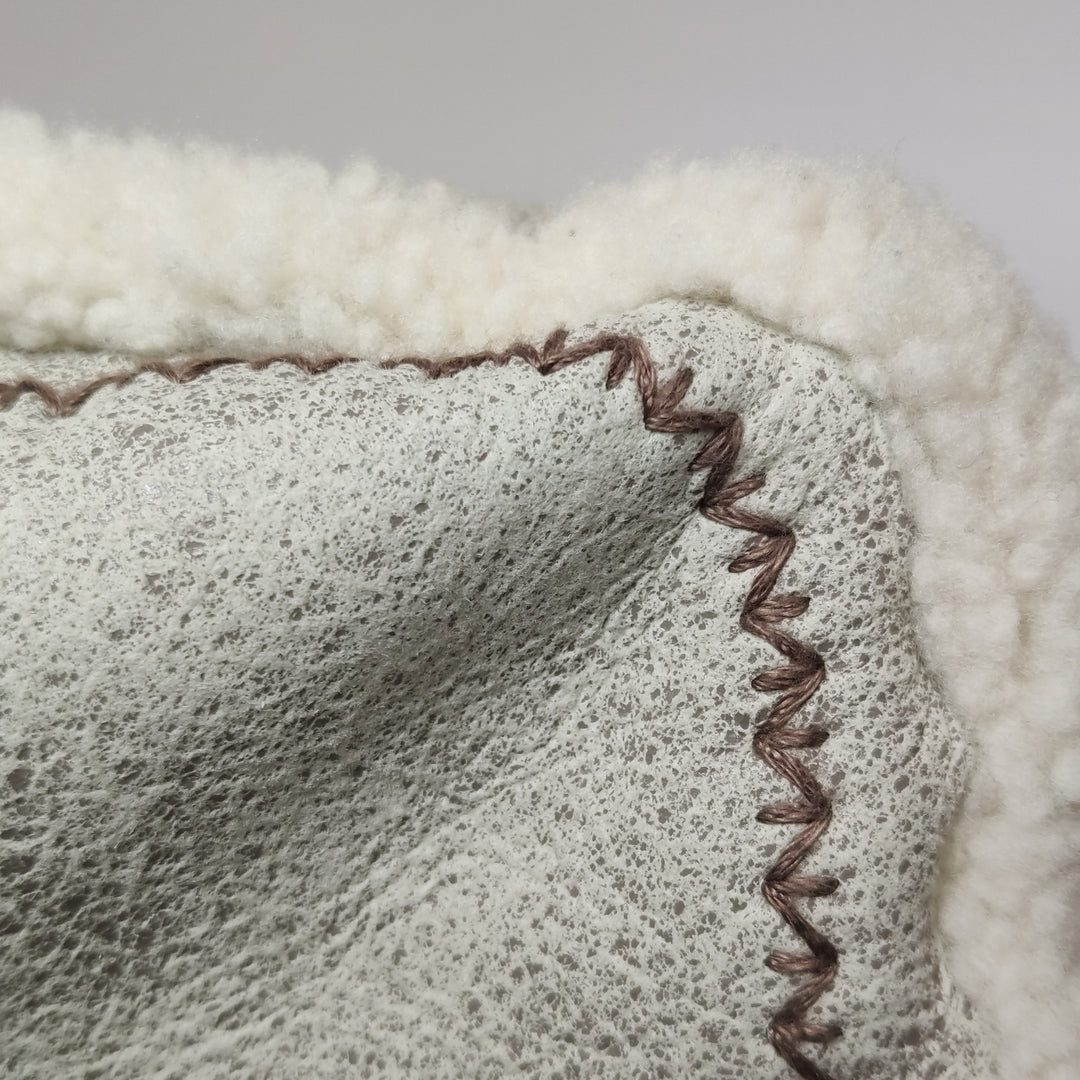 Chanel Paris-Salzburg Austrian Beige Grey Shearling with Suede Messenger