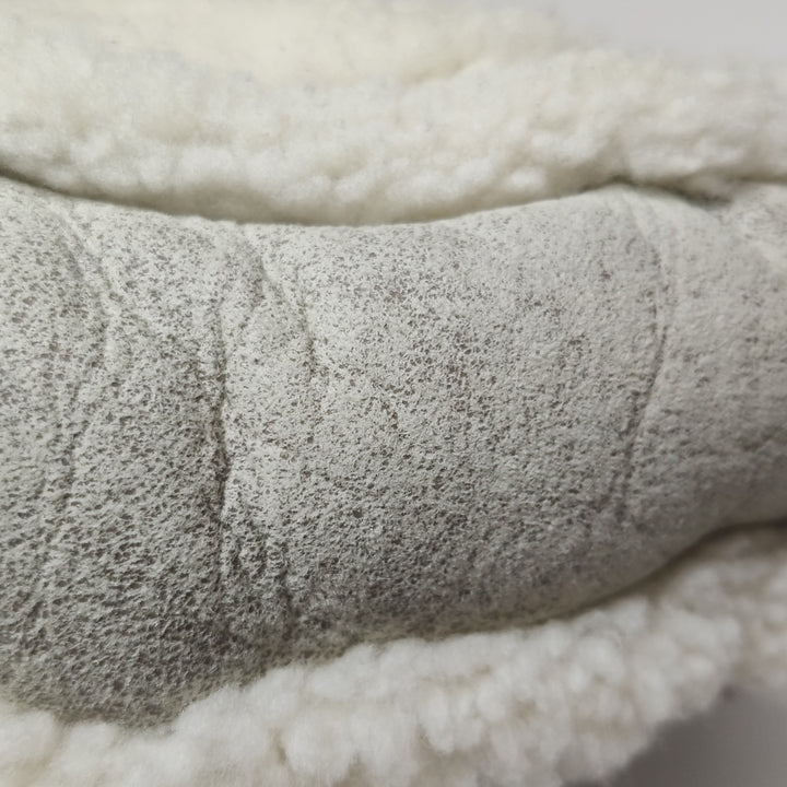 Chanel Paris-Salzburg Austrian Beige Grey Shearling with Suede Messenger