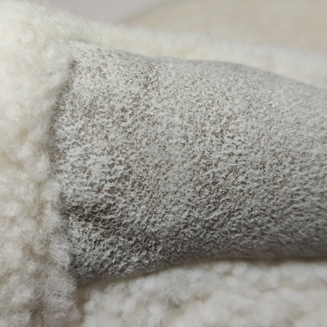 Chanel Paris-Salzburg Austrian Beige Grey Shearling with Suede Messenger