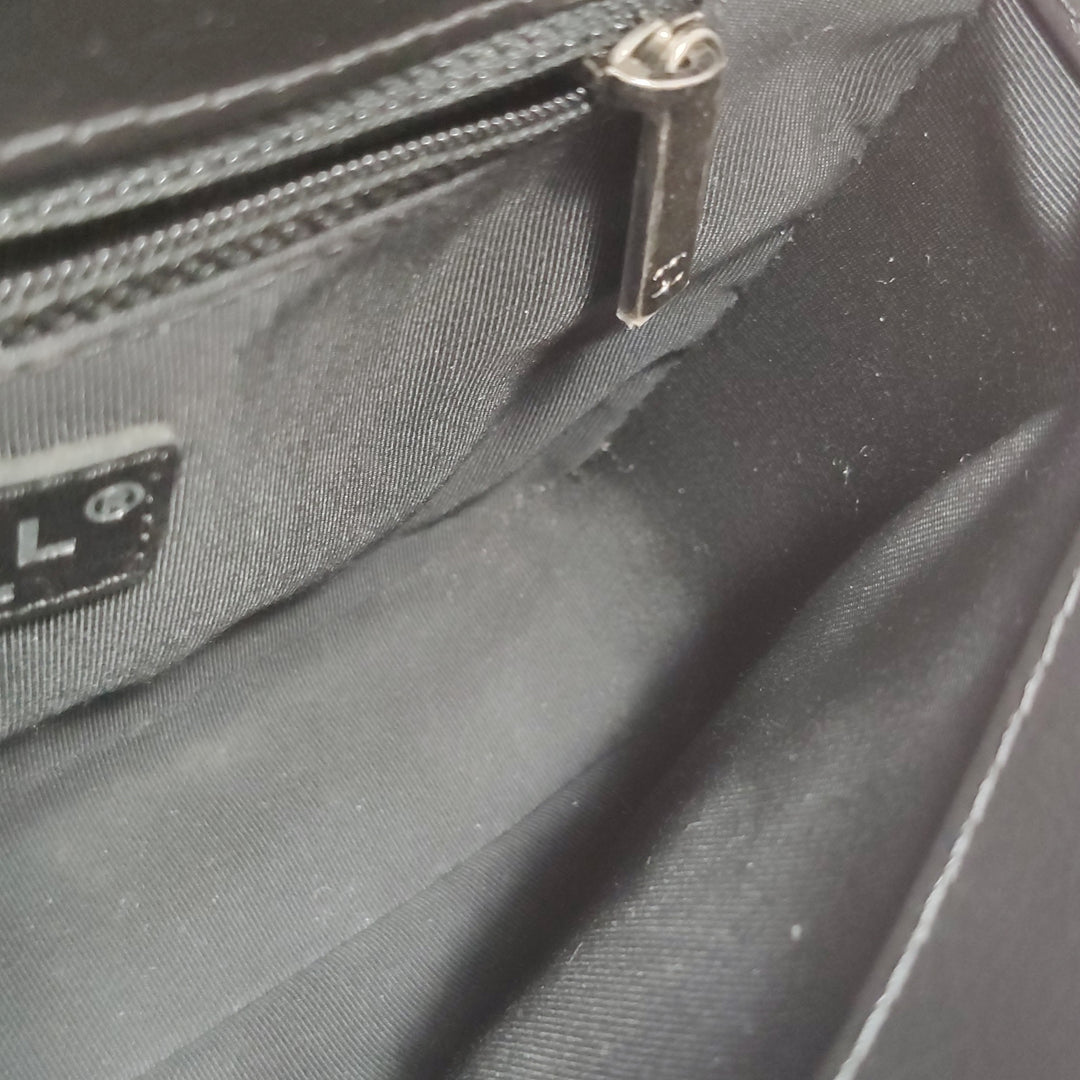 Chanel CC Tweed and Shearling Single Flap Crossbody Bag