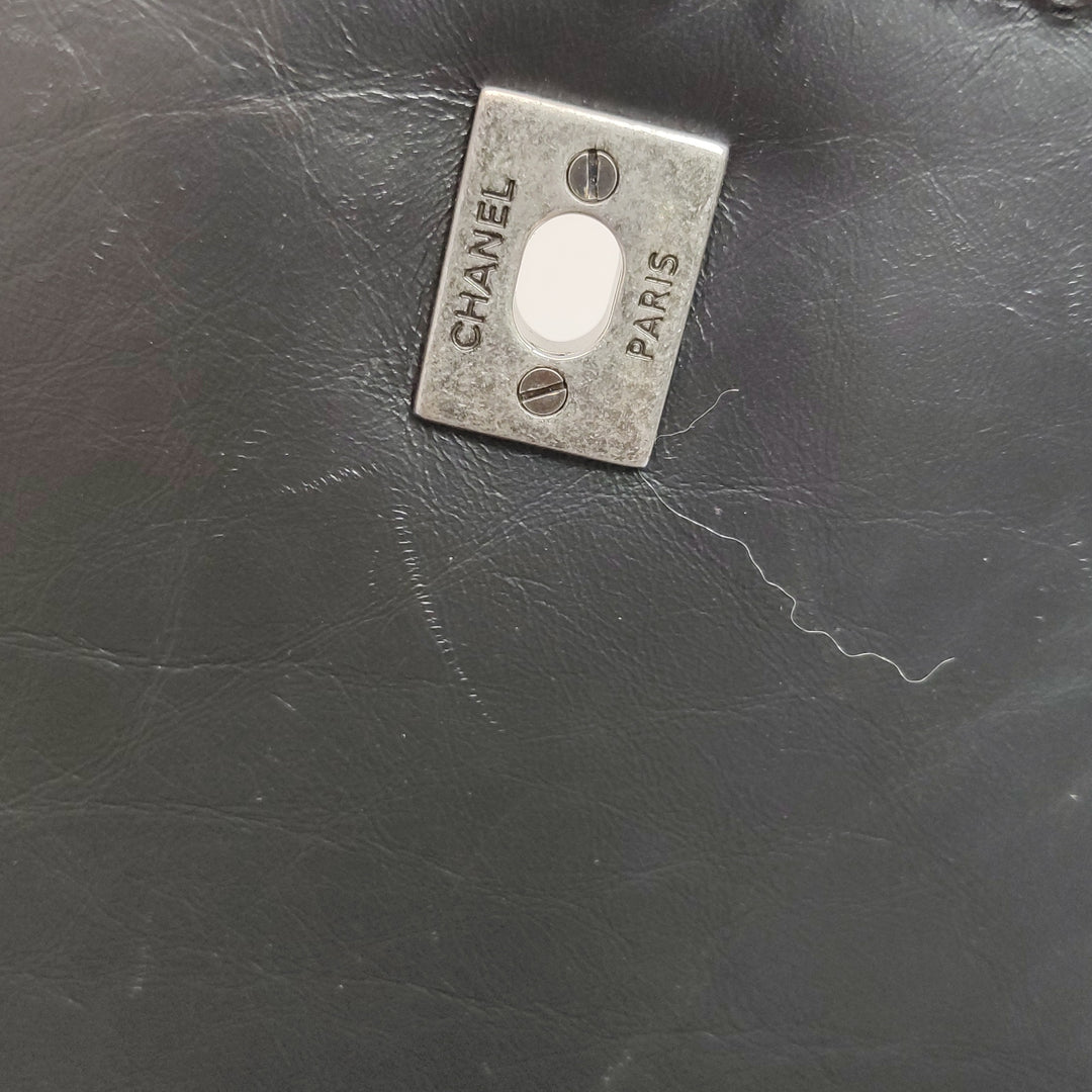 Chanel CC Tweed and Shearling Single Flap Crossbody Bag